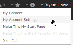 account settings