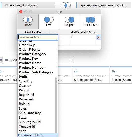 creating a join calculation
